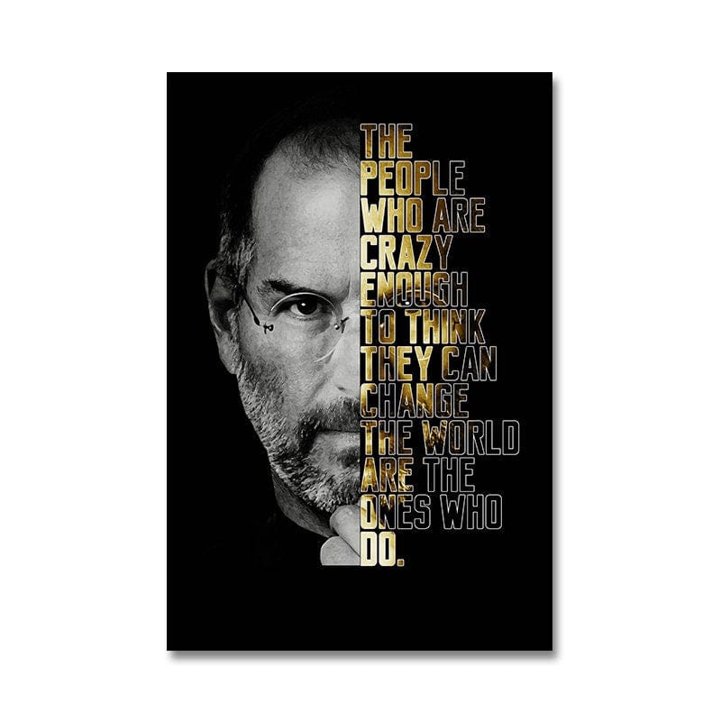 Poster Motivation Zitate Bill Gates Warren Buffet Steve Jobs ·  Wand Deko Print  · ohne Rahmen